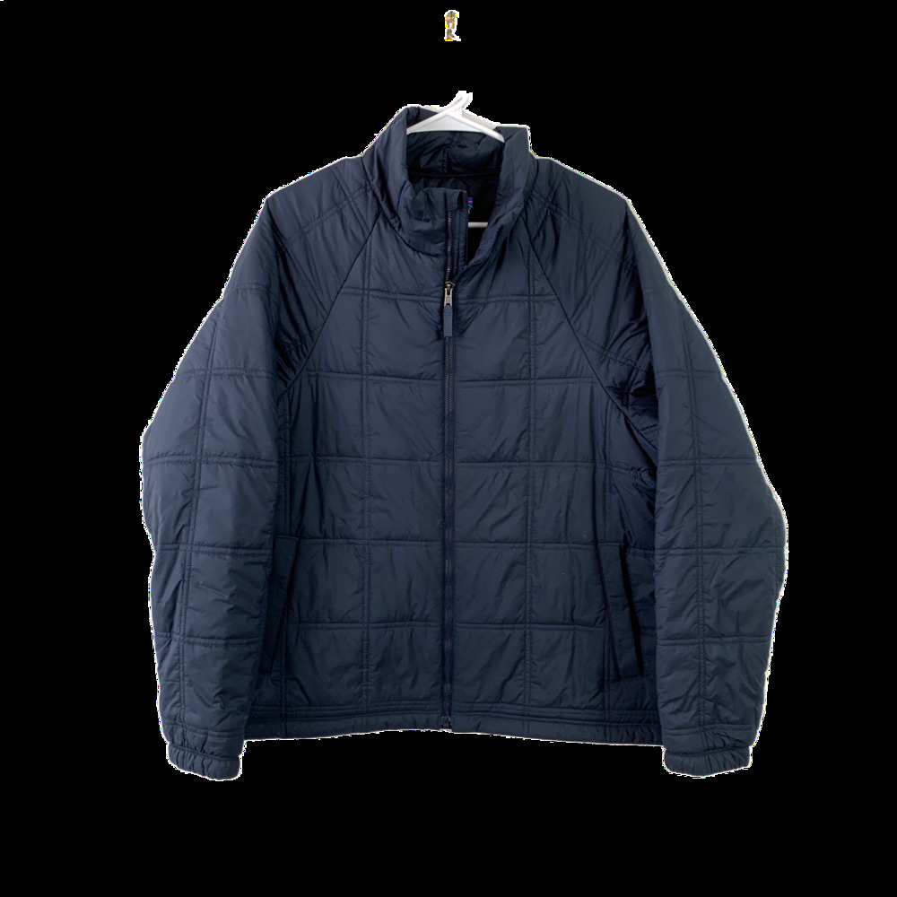 Patagonia Women's Navy Blue Lost Canyon Quilted Full Zip Puffer Jacket L